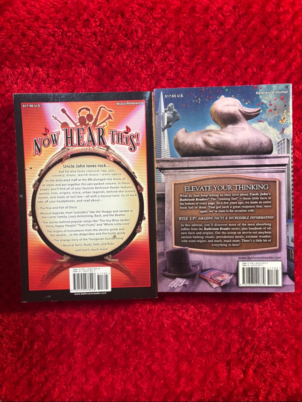 Uncle John's Bathroom Reader Book Bundle of 2 - Plunges into Music & Wise Up! - Picture 2 of 10
